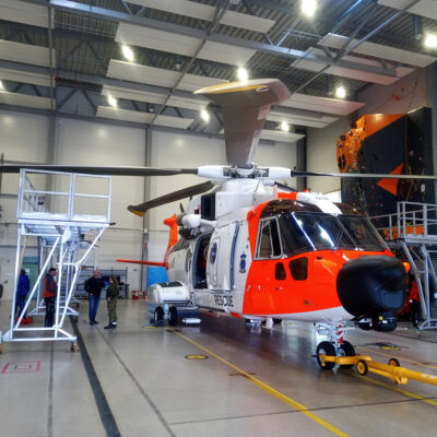 BCRC Norway visit - the SAR base helicopter