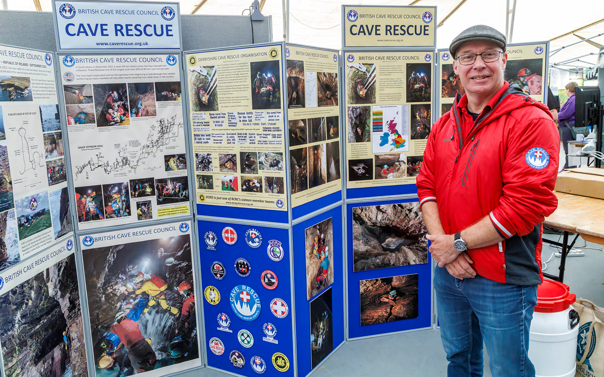 Toby and the BCRC stand at Hidden Earth (Picture: Chris Howes)